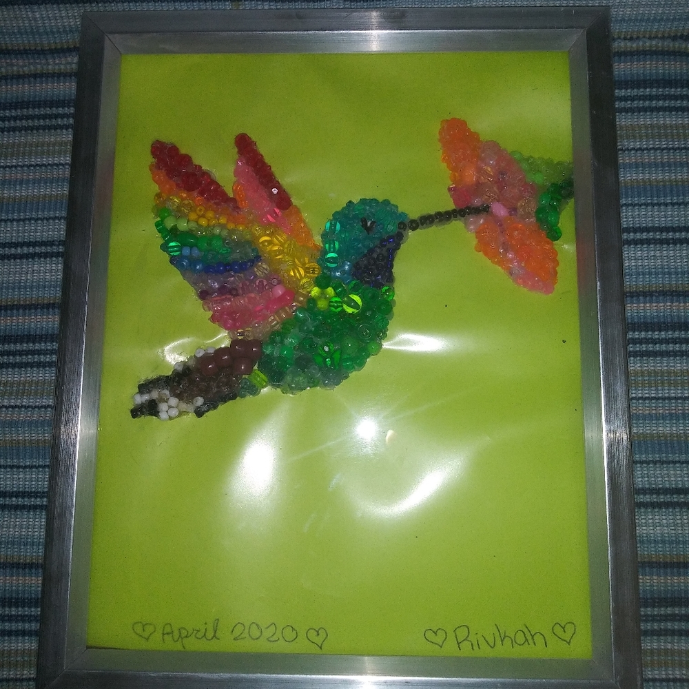 Creative Hand-made Bead Bird Art
